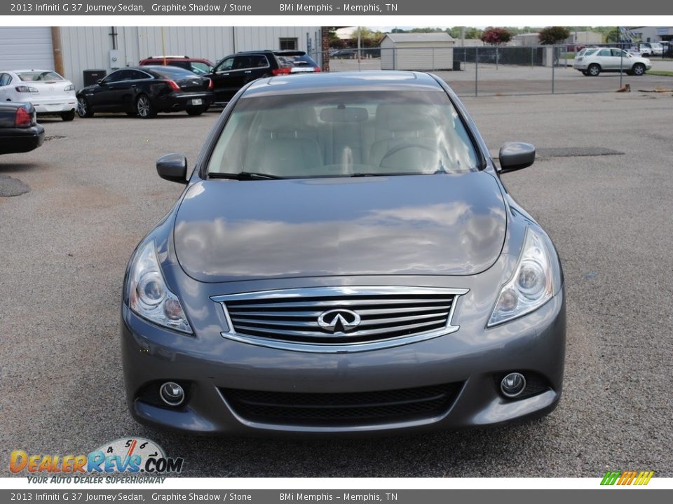 2013 Infiniti G 37 Journey Sedan Graphite Shadow / Stone Photo #8