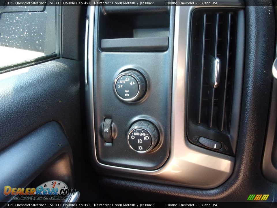 2015 Chevrolet Silverado 1500 LT Double Cab 4x4 Rainforest Green Metallic / Jet Black Photo #24