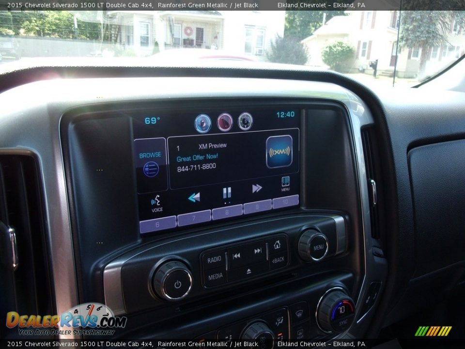 2015 Chevrolet Silverado 1500 LT Double Cab 4x4 Rainforest Green Metallic / Jet Black Photo #25