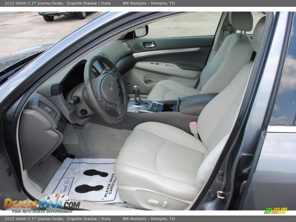 2013 Infiniti G 37 Journey Sedan Graphite Shadow / Stone Photo #11