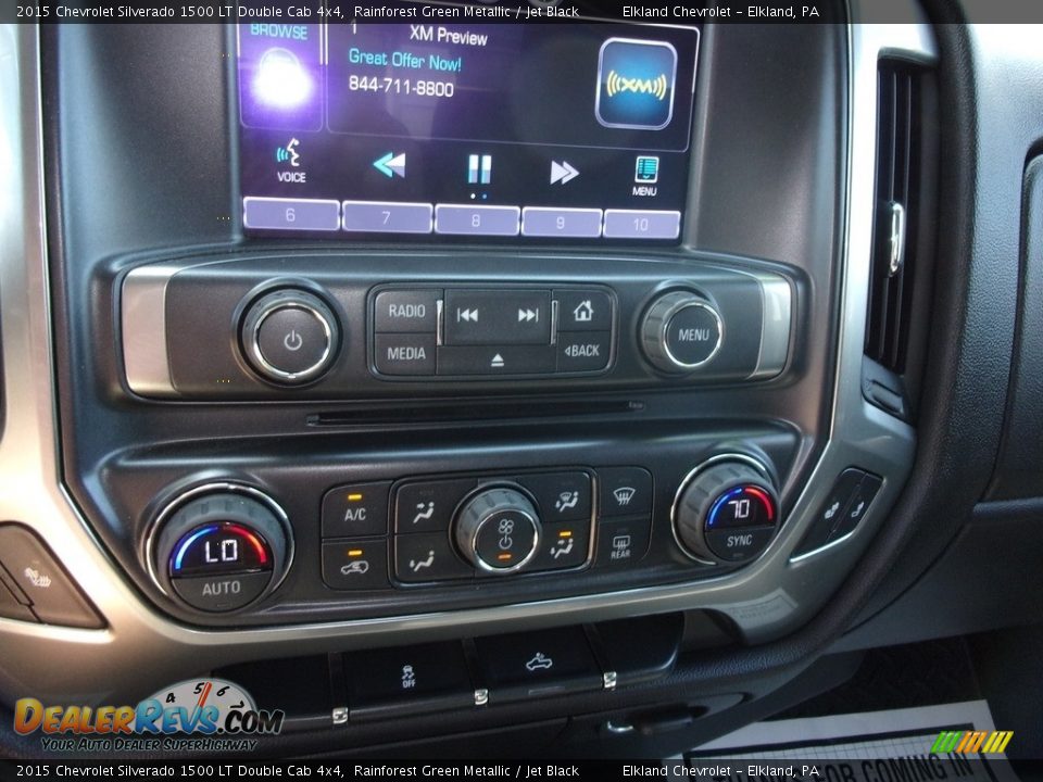2015 Chevrolet Silverado 1500 LT Double Cab 4x4 Rainforest Green Metallic / Jet Black Photo #27
