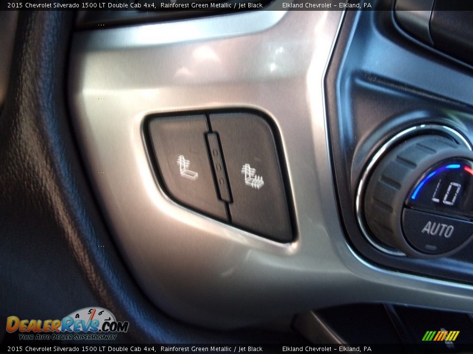 2015 Chevrolet Silverado 1500 LT Double Cab 4x4 Rainforest Green Metallic / Jet Black Photo #29