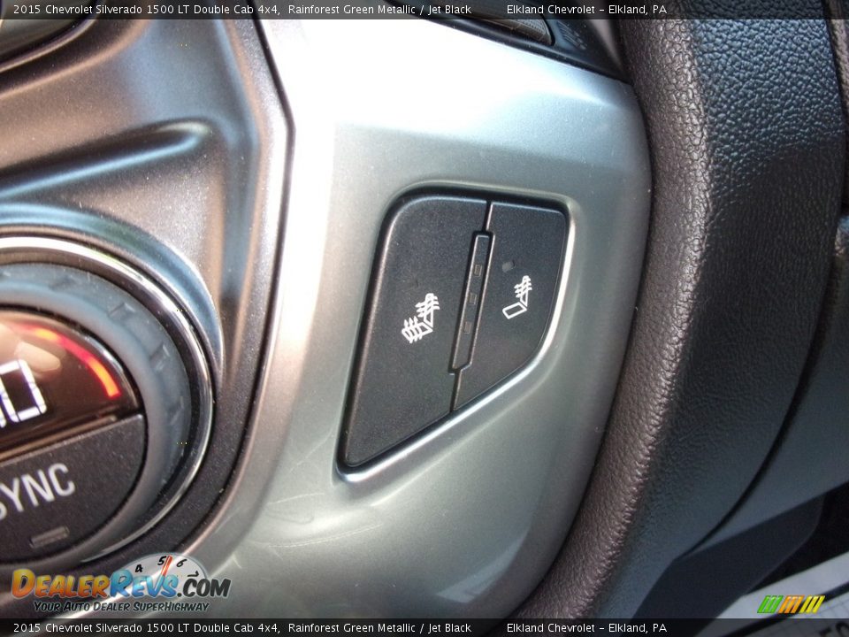 2015 Chevrolet Silverado 1500 LT Double Cab 4x4 Rainforest Green Metallic / Jet Black Photo #30