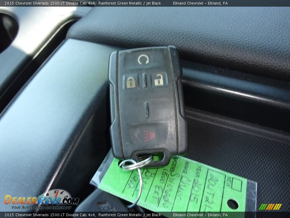 2015 Chevrolet Silverado 1500 LT Double Cab 4x4 Rainforest Green Metallic / Jet Black Photo #32