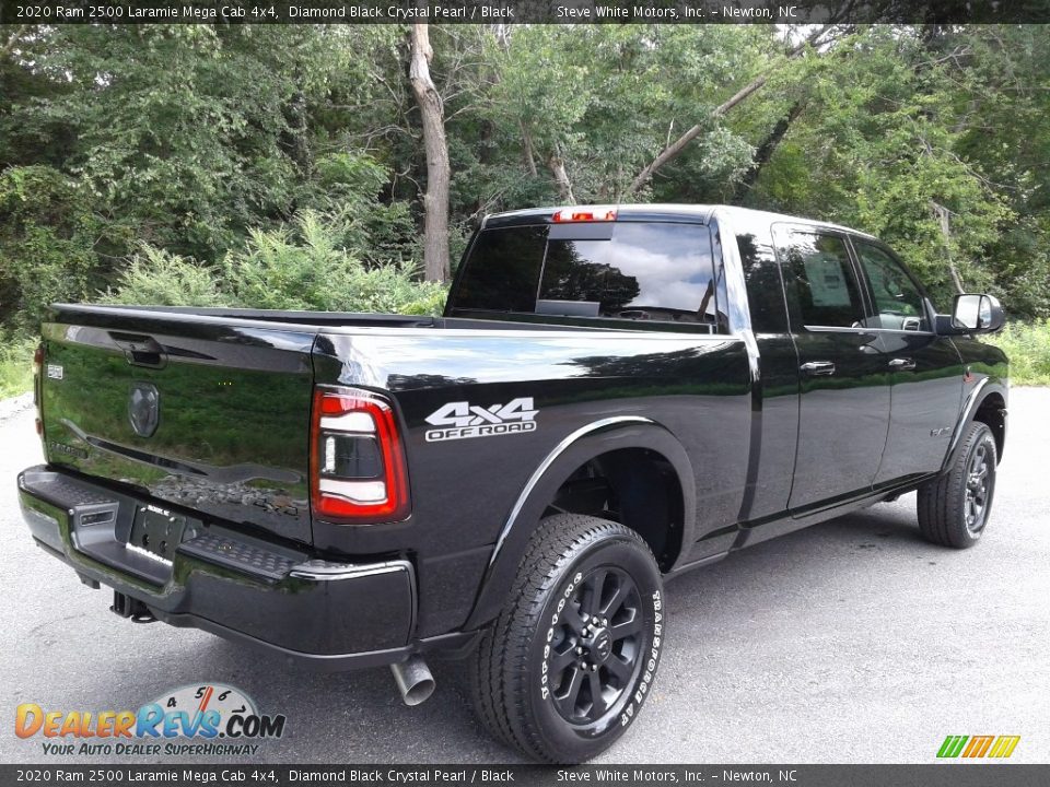 2020 Ram 2500 Laramie Mega Cab 4x4 Diamond Black Crystal Pearl / Black Photo #6