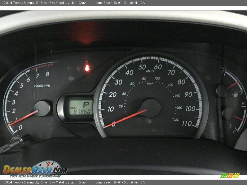 2014 Toyota Sienna LE Silver Sky Metallic / Light Gray Photo #20