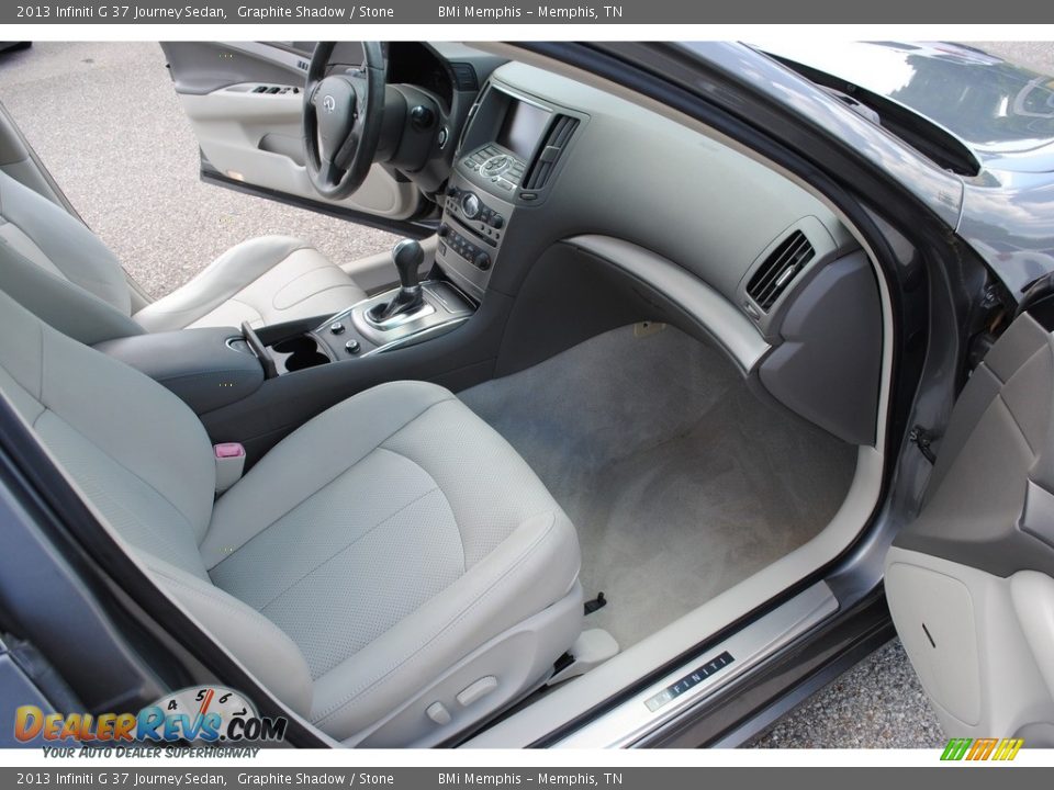 2013 Infiniti G 37 Journey Sedan Graphite Shadow / Stone Photo #28