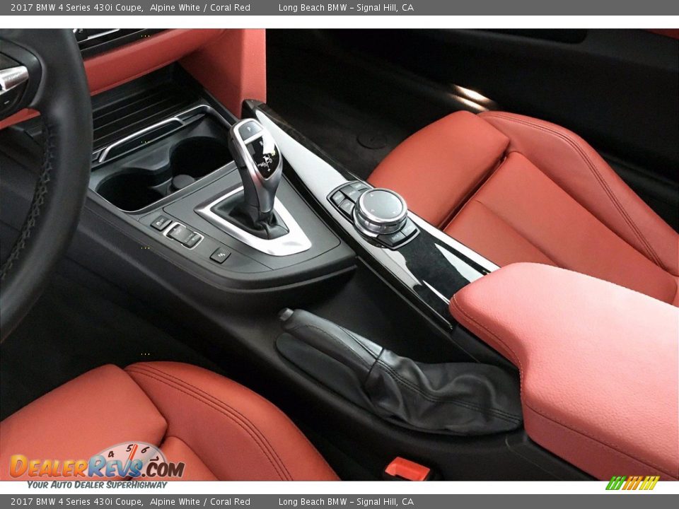 2017 BMW 4 Series 430i Coupe Alpine White / Coral Red Photo #16