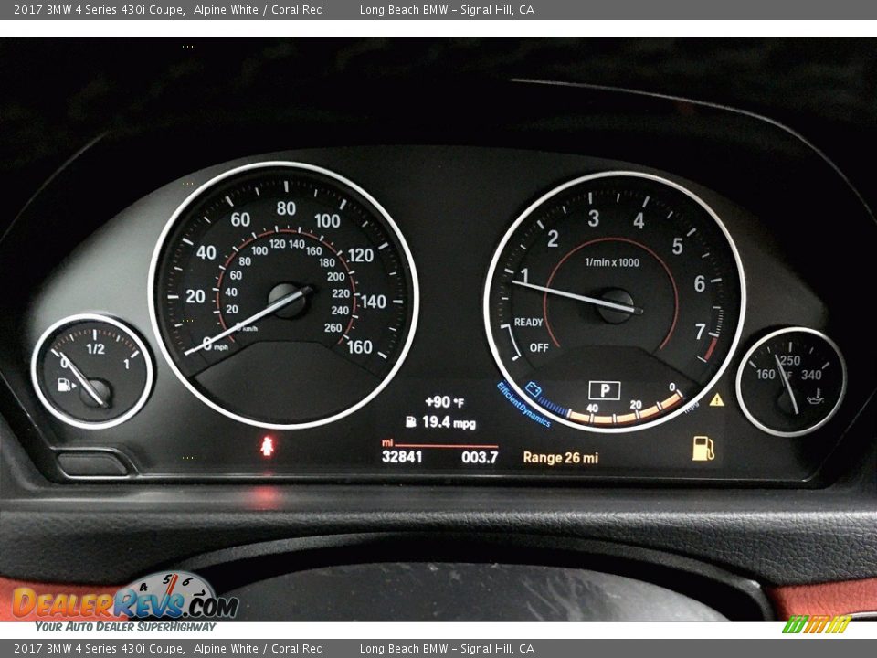 2017 BMW 4 Series 430i Coupe Alpine White / Coral Red Photo #20