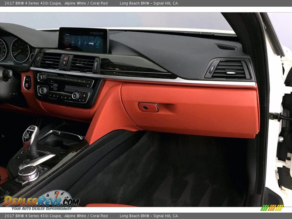 2017 BMW 4 Series 430i Coupe Alpine White / Coral Red Photo #22