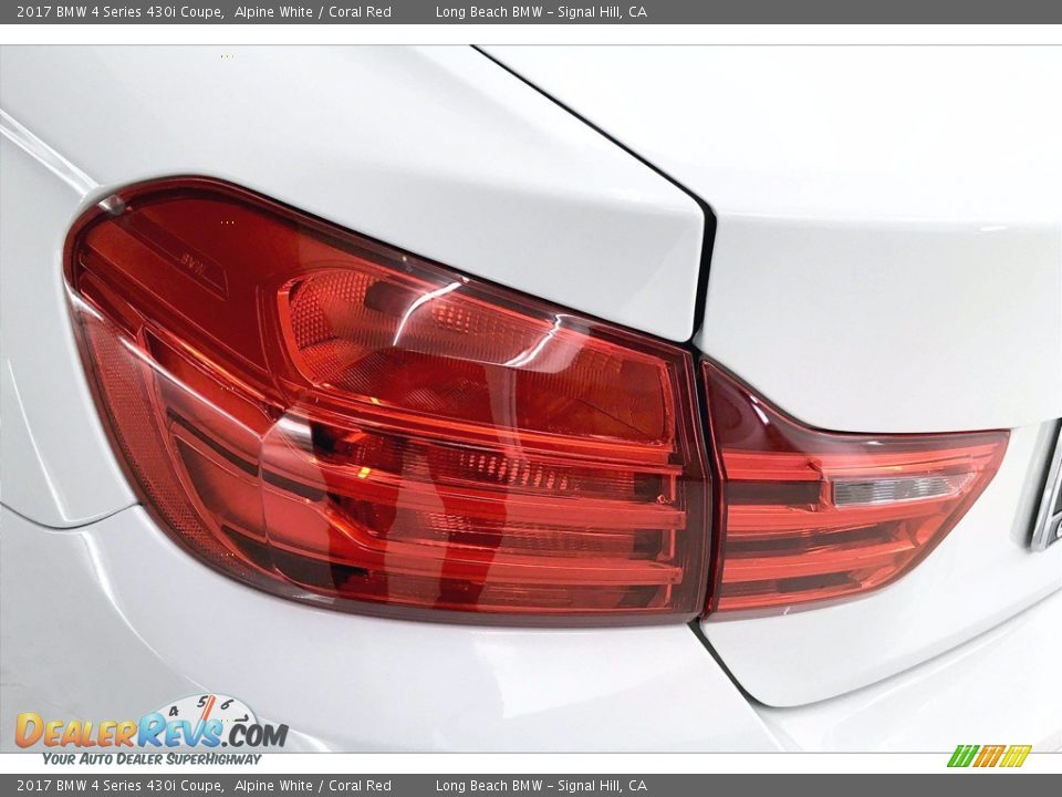 2017 BMW 4 Series 430i Coupe Alpine White / Coral Red Photo #26
