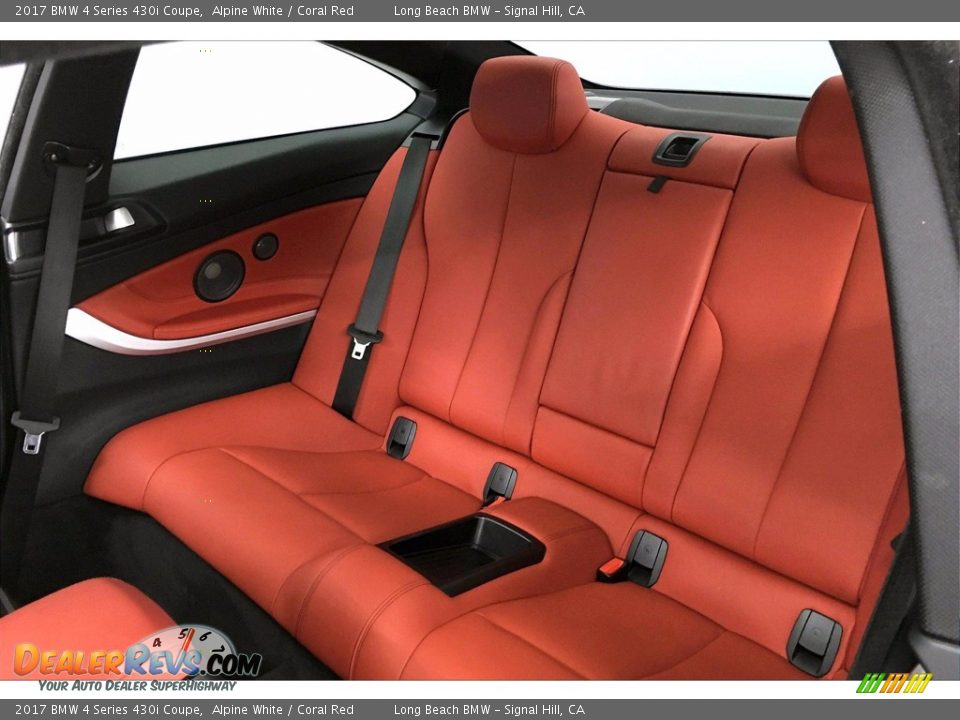 2017 BMW 4 Series 430i Coupe Alpine White / Coral Red Photo #29