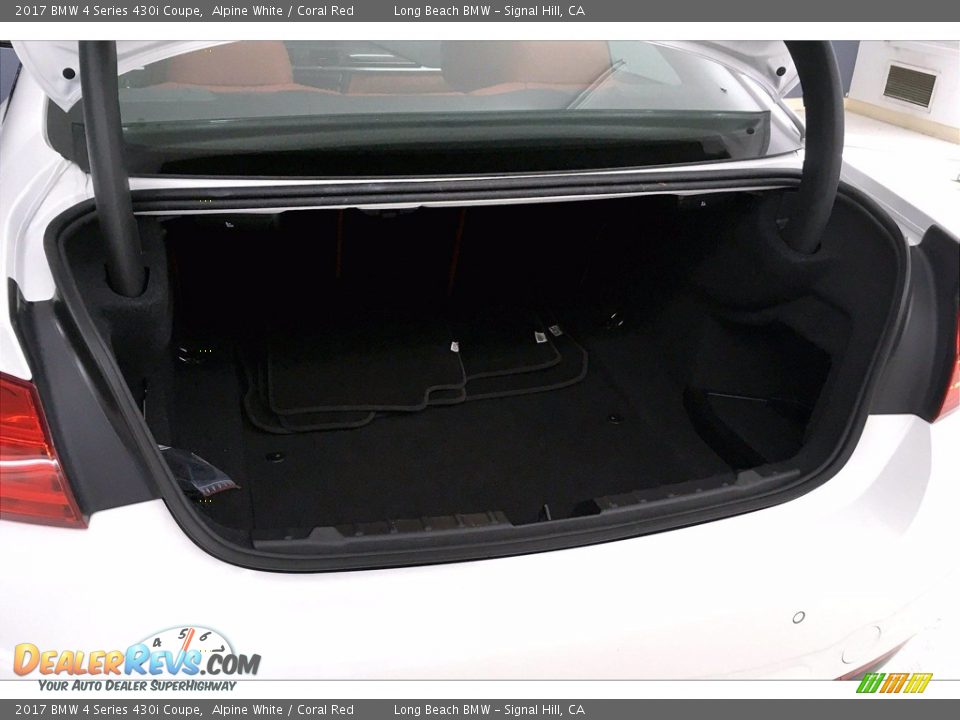 2017 BMW 4 Series 430i Coupe Alpine White / Coral Red Photo #31