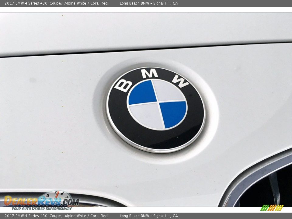 2017 BMW 4 Series 430i Coupe Alpine White / Coral Red Photo #32