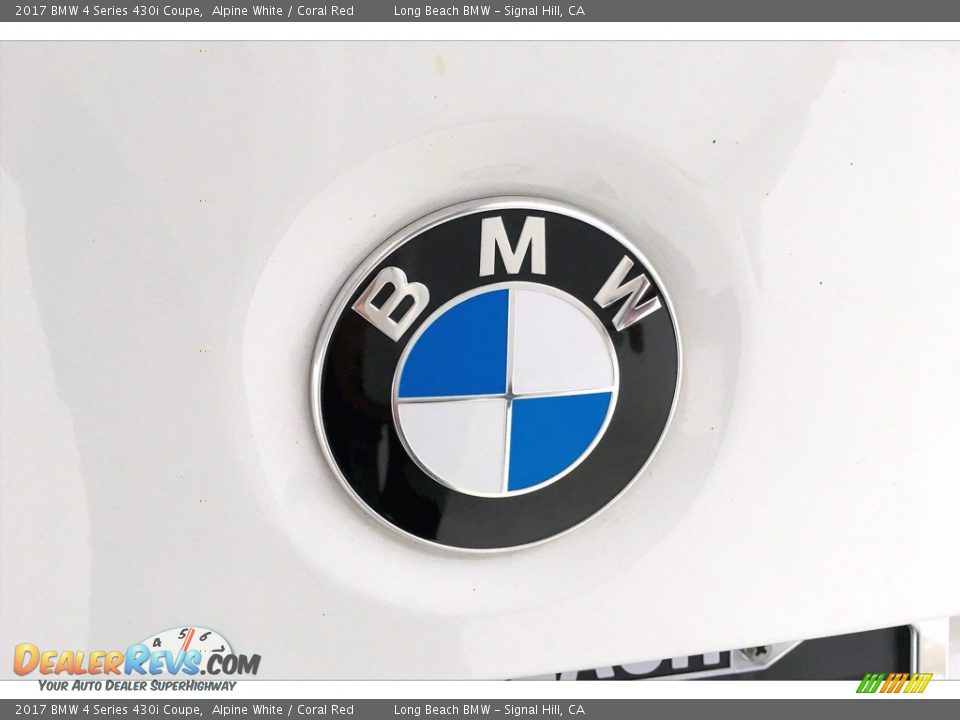 2017 BMW 4 Series 430i Coupe Alpine White / Coral Red Photo #33