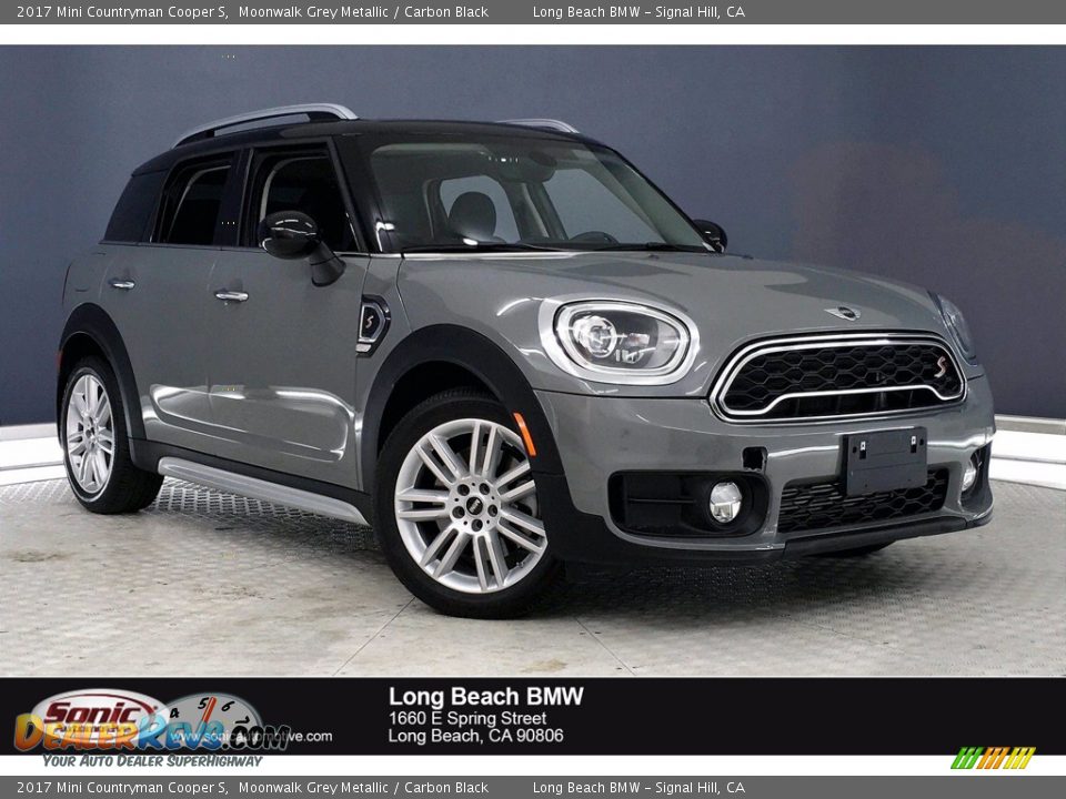 2017 Mini Countryman Cooper S Moonwalk Grey Metallic / Carbon Black Photo #1