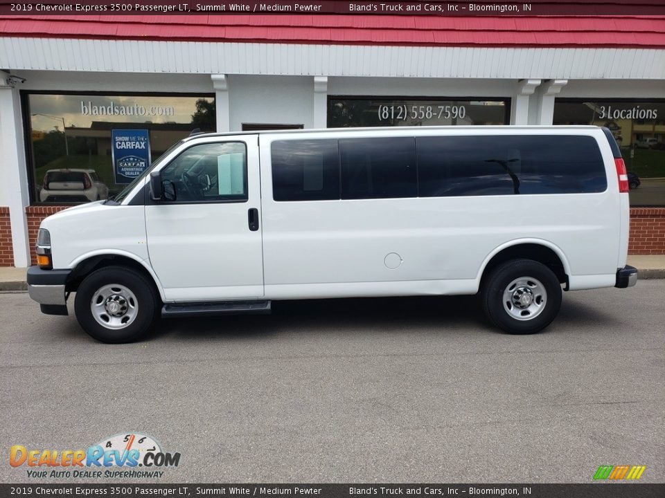 2019 Chevrolet Express 3500 Passenger LT Summit White / Medium Pewter Photo #1