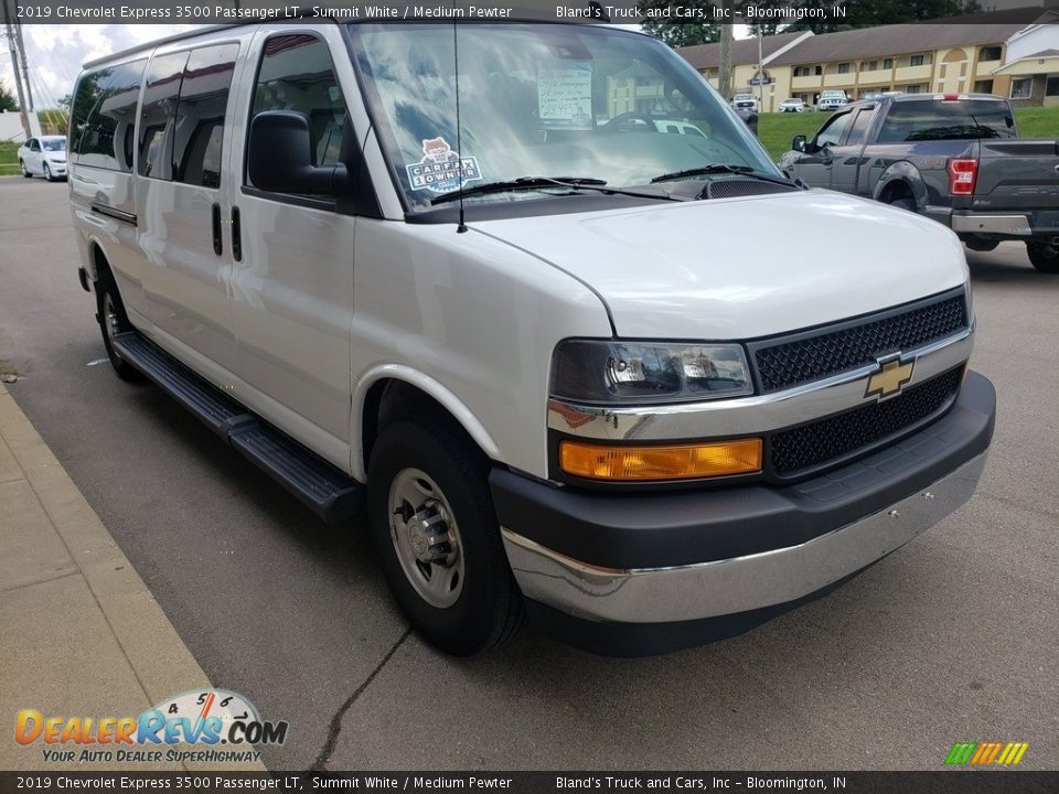 2019 Chevrolet Express 3500 Passenger LT Summit White / Medium Pewter Photo #11