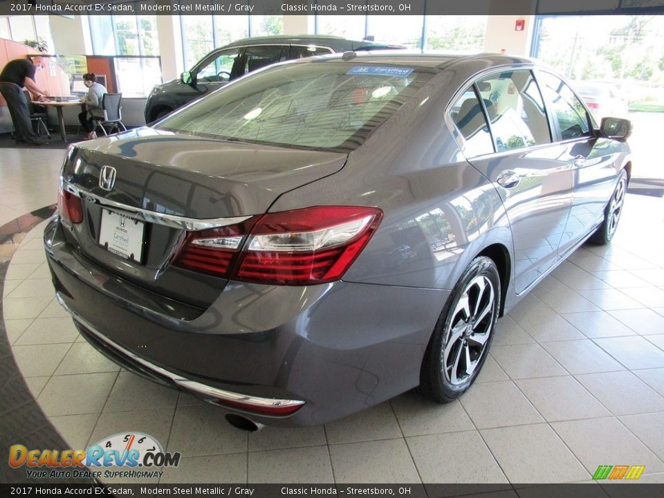 2017 Honda Accord EX Sedan Modern Steel Metallic / Gray Photo #7