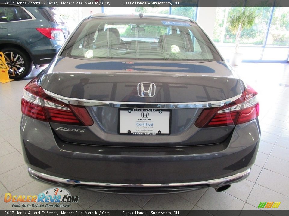 2017 Honda Accord EX Sedan Modern Steel Metallic / Gray Photo #8