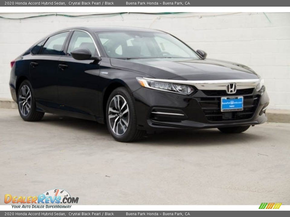 2020 Honda Accord Hybrid Sedan Crystal Black Pearl / Black Photo #1