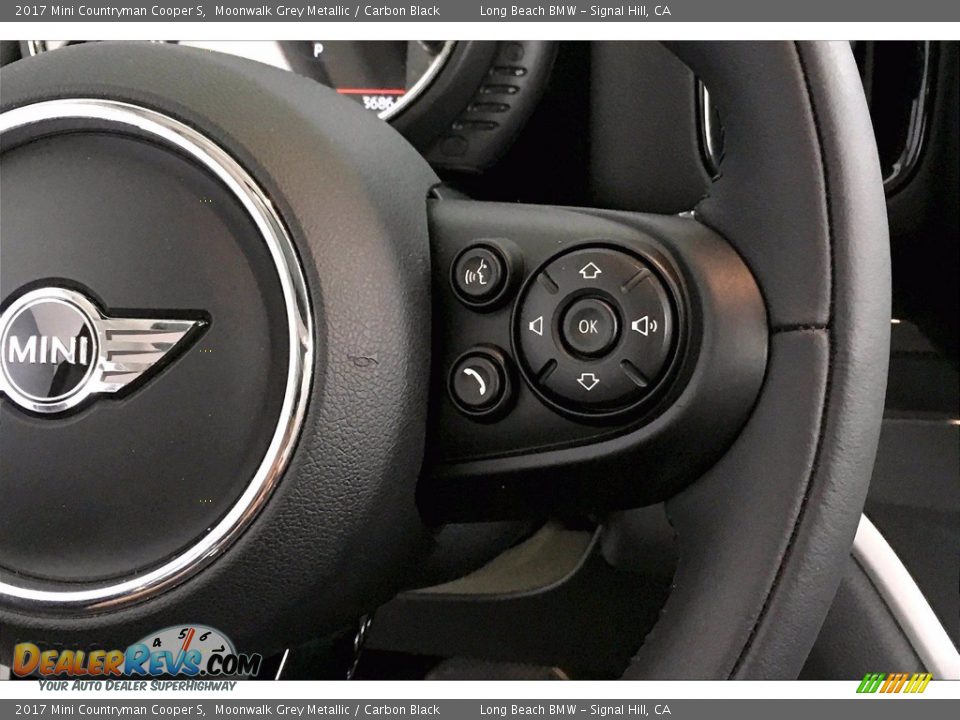 2017 Mini Countryman Cooper S Moonwalk Grey Metallic / Carbon Black Photo #19