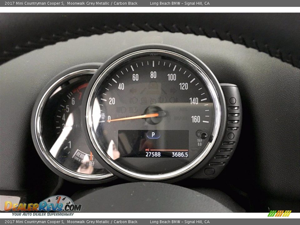 2017 Mini Countryman Cooper S Moonwalk Grey Metallic / Carbon Black Photo #20