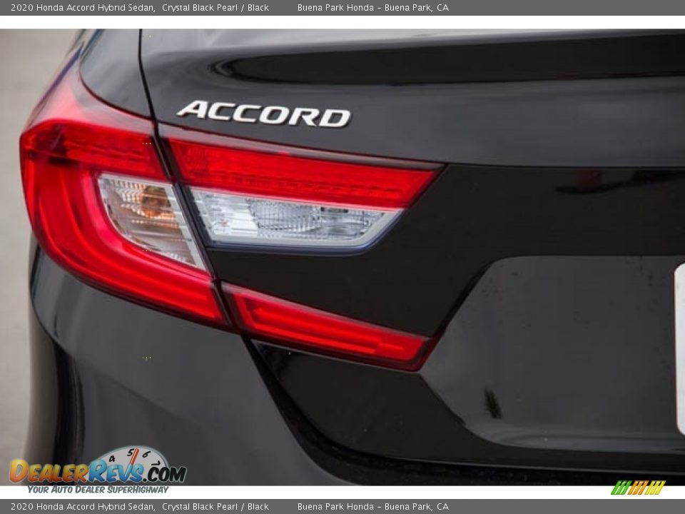 2020 Honda Accord Hybrid Sedan Crystal Black Pearl / Black Photo #6