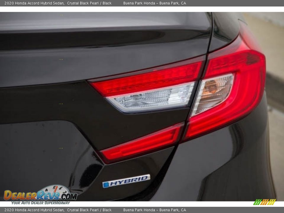 2020 Honda Accord Hybrid Sedan Crystal Black Pearl / Black Photo #7