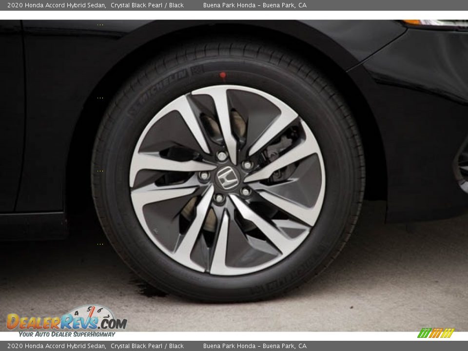 2020 Honda Accord Hybrid Sedan Crystal Black Pearl / Black Photo #11