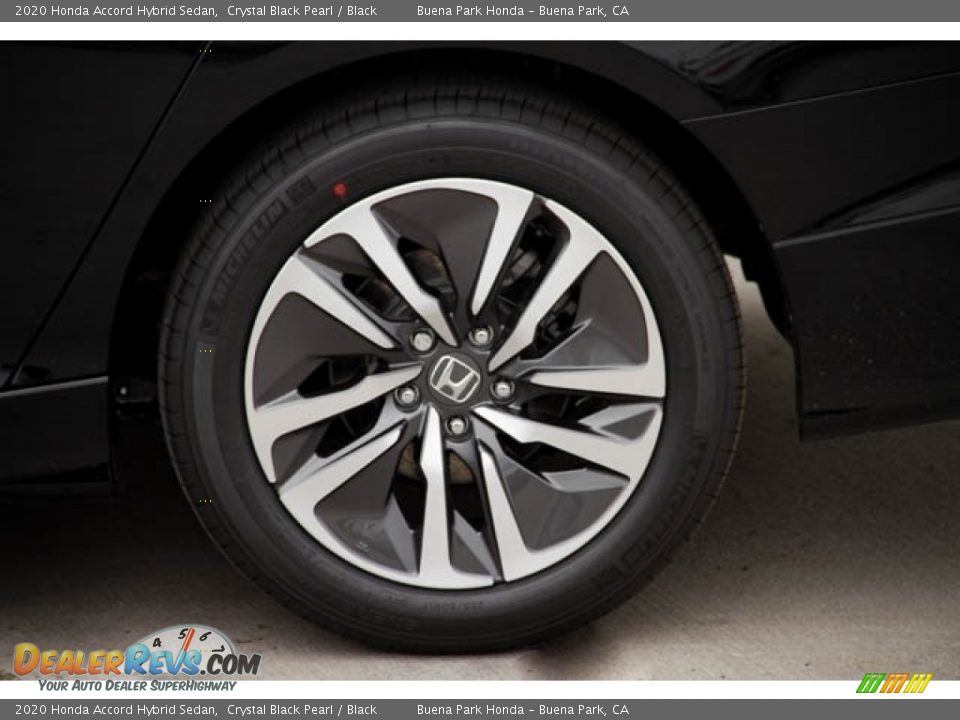 2020 Honda Accord Hybrid Sedan Crystal Black Pearl / Black Photo #12