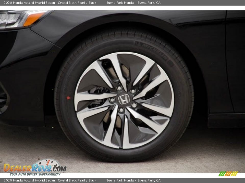 2020 Honda Accord Hybrid Sedan Crystal Black Pearl / Black Photo #13