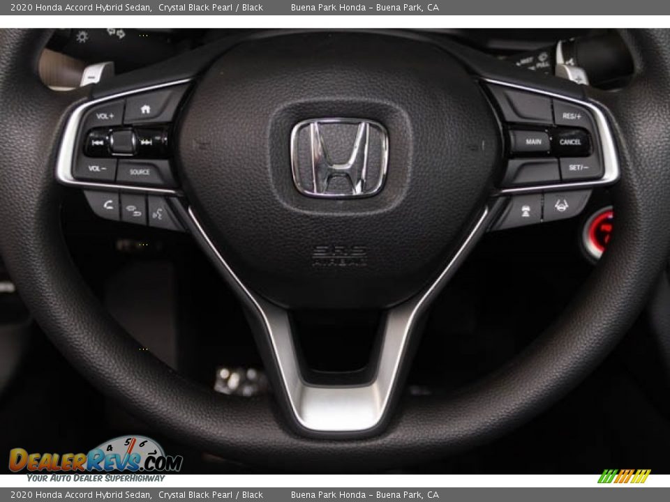 2020 Honda Accord Hybrid Sedan Crystal Black Pearl / Black Photo #19