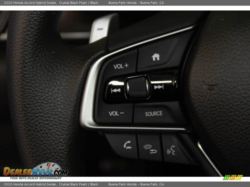 2020 Honda Accord Hybrid Sedan Crystal Black Pearl / Black Photo #20