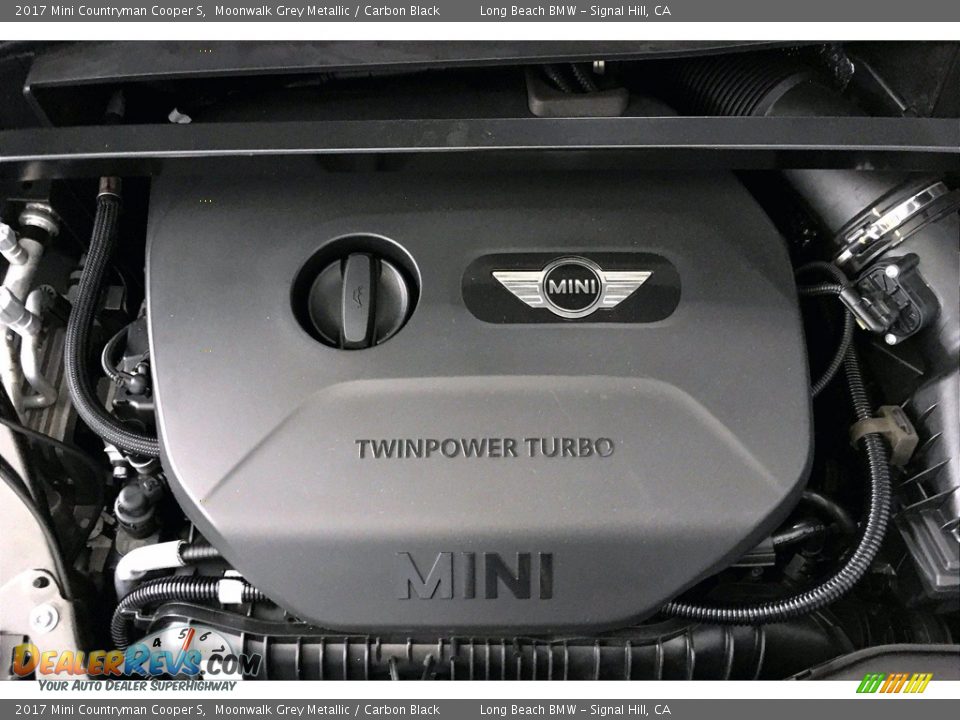 2017 Mini Countryman Cooper S Moonwalk Grey Metallic / Carbon Black Photo #35