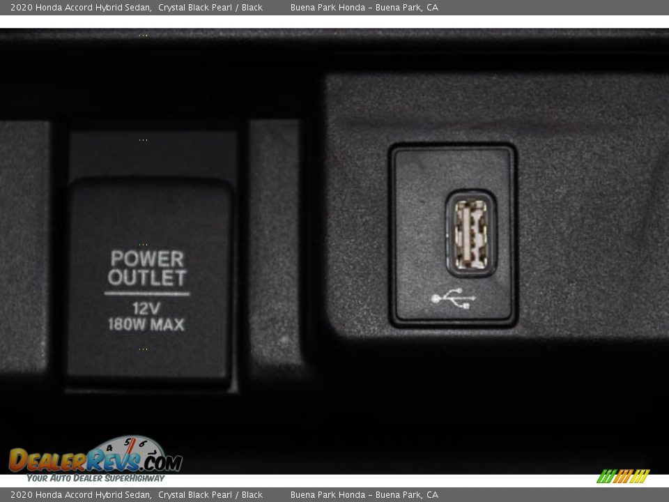 2020 Honda Accord Hybrid Sedan Crystal Black Pearl / Black Photo #23