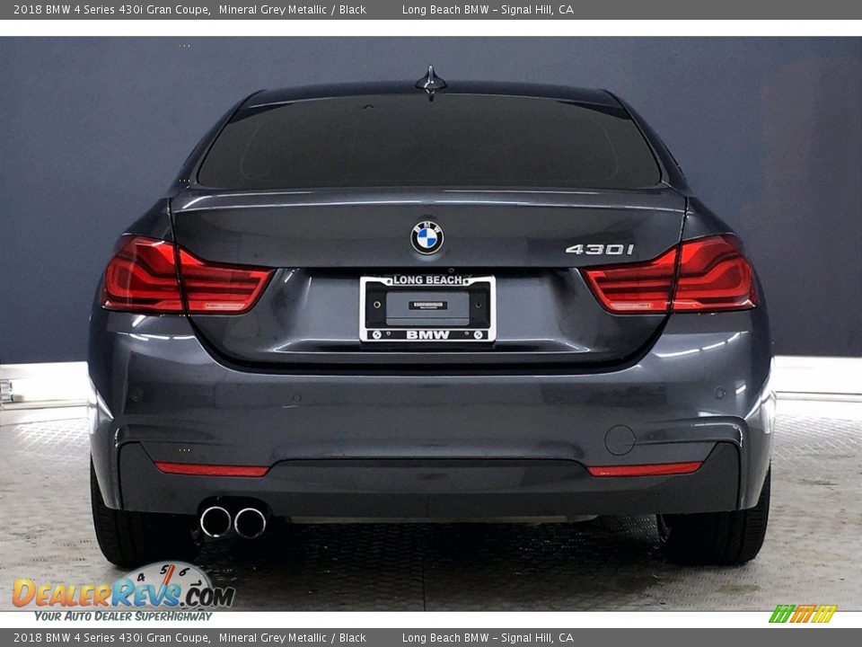 2018 BMW 4 Series 430i Gran Coupe Mineral Grey Metallic / Black Photo #3