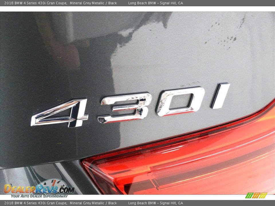 2018 BMW 4 Series 430i Gran Coupe Mineral Grey Metallic / Black Photo #7
