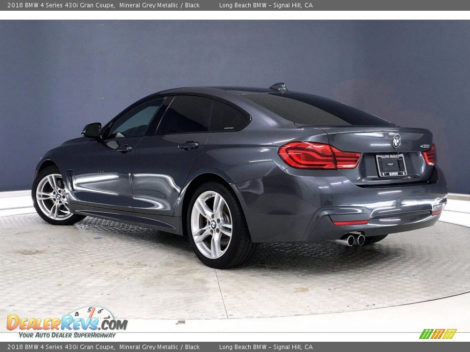 2018 BMW 4 Series 430i Gran Coupe Mineral Grey Metallic / Black Photo #10