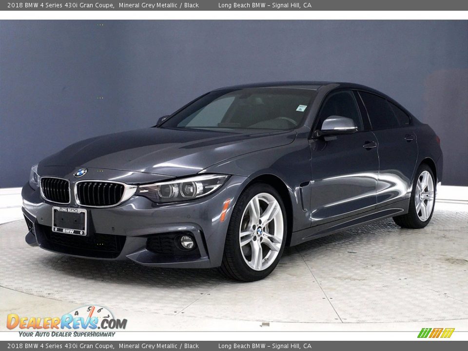 2018 BMW 4 Series 430i Gran Coupe Mineral Grey Metallic / Black Photo #12