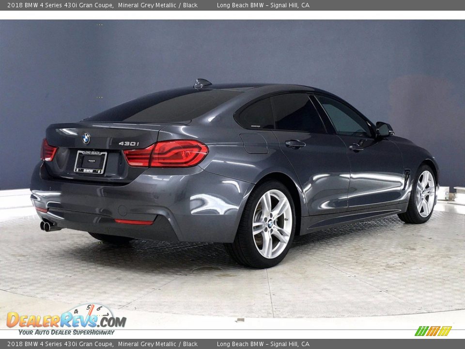 2018 BMW 4 Series 430i Gran Coupe Mineral Grey Metallic / Black Photo #13
