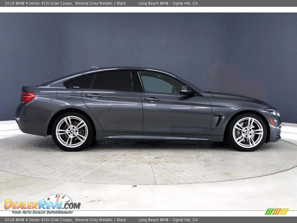 2018 BMW 4 Series 430i Gran Coupe Mineral Grey Metallic / Black Photo #14