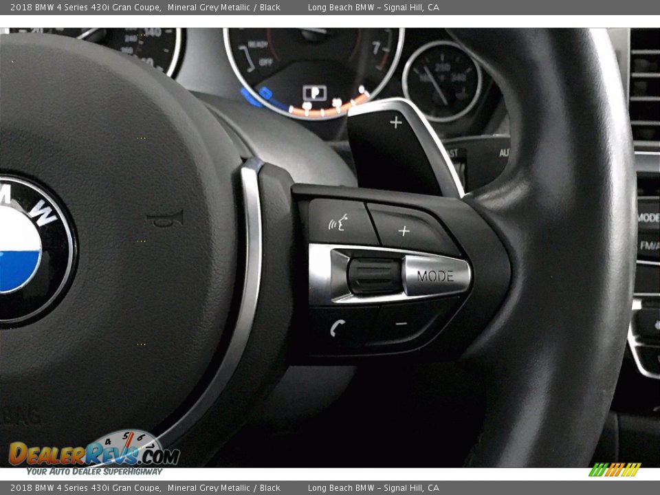 2018 BMW 4 Series 430i Gran Coupe Mineral Grey Metallic / Black Photo #19