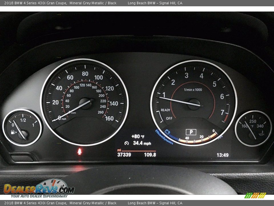 2018 BMW 4 Series 430i Gran Coupe Mineral Grey Metallic / Black Photo #20