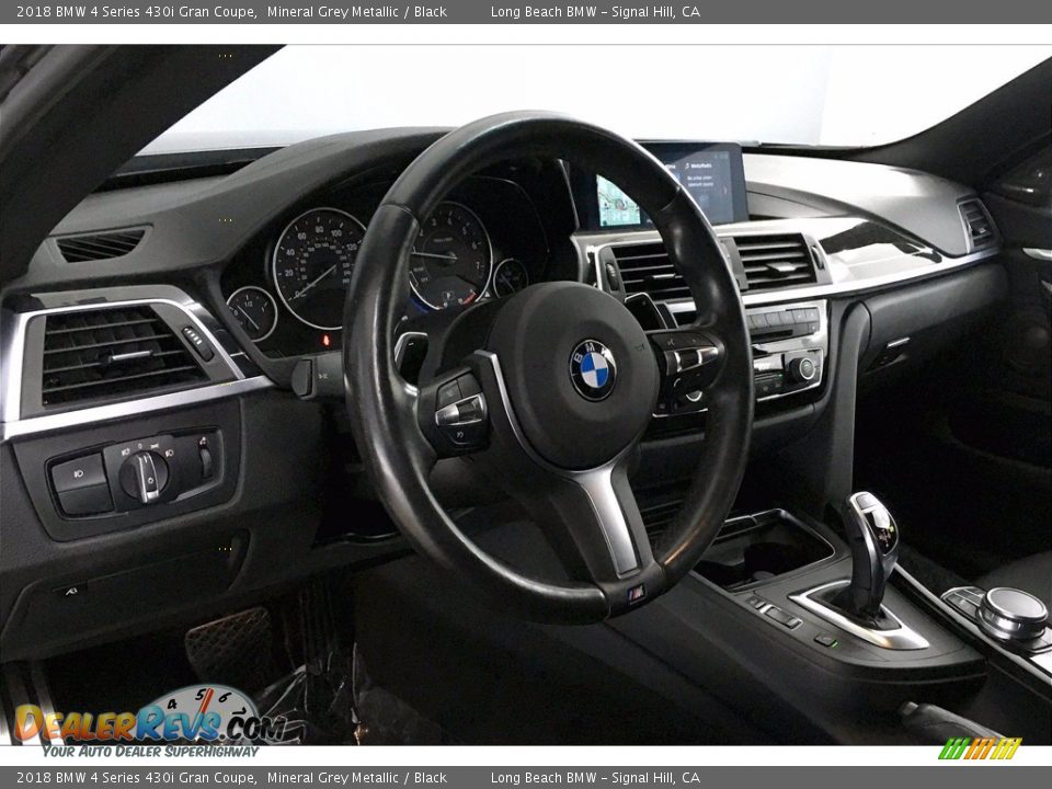 2018 BMW 4 Series 430i Gran Coupe Mineral Grey Metallic / Black Photo #21