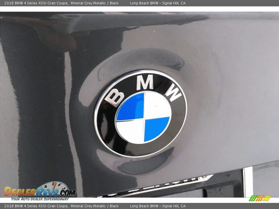 2018 BMW 4 Series 430i Gran Coupe Mineral Grey Metallic / Black Photo #34