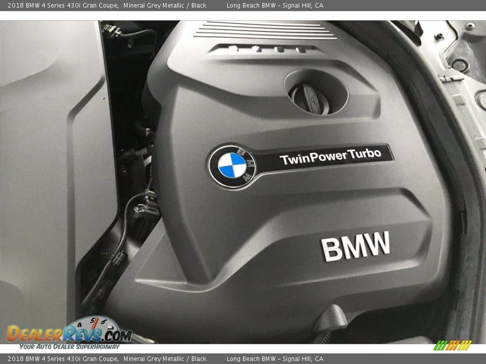 2018 BMW 4 Series 430i Gran Coupe Mineral Grey Metallic / Black Photo #35