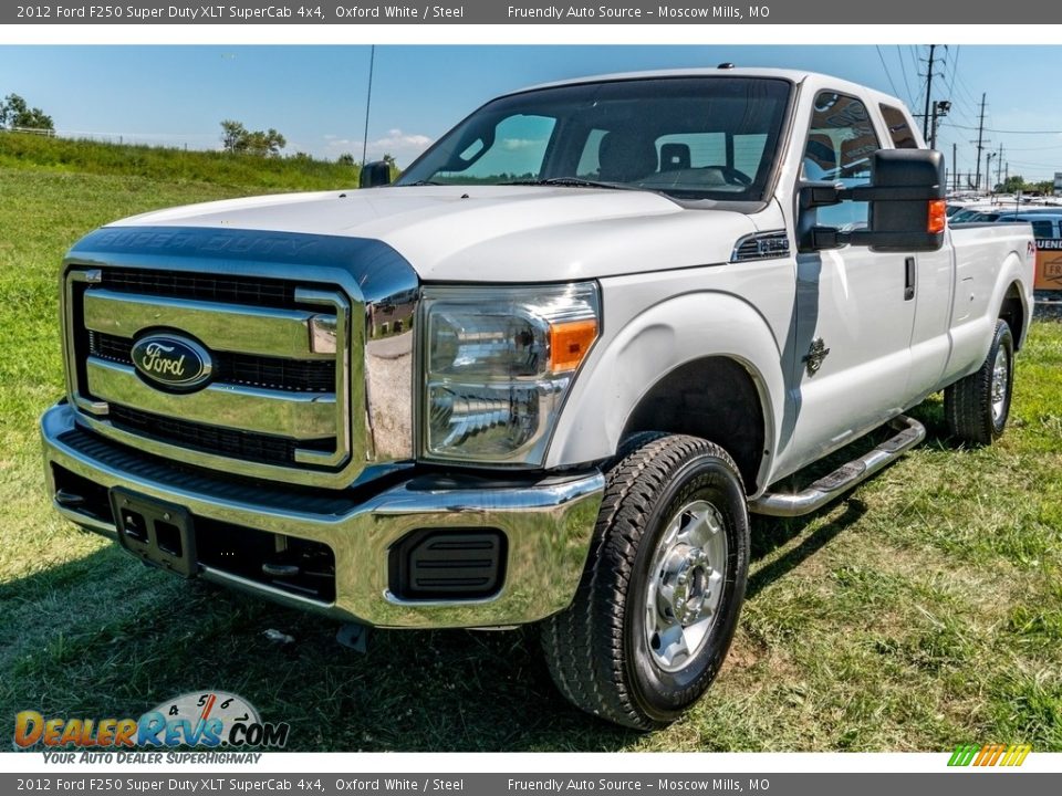 2012 Ford F250 Super Duty XLT SuperCab 4x4 Oxford White / Steel Photo #8