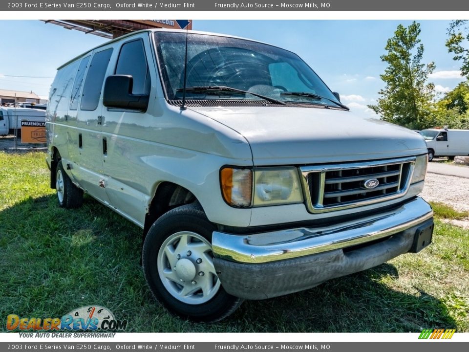 2003 Ford E Series Van E250 Cargo Oxford White / Medium Flint Photo #1