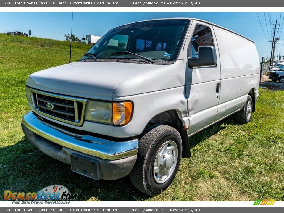 2003 Ford E Series Van E250 Cargo Oxford White / Medium Flint Photo #8